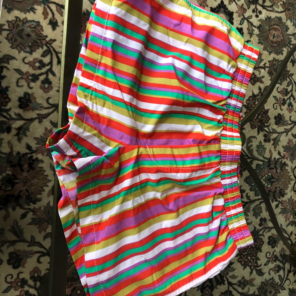 Canvas Striped Shorts Medium